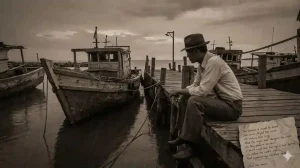 makna puisi senja di pelabuhan kecil